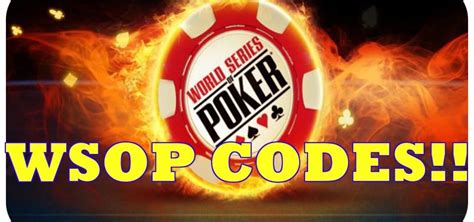 promotion code for wsop poker|cheat codes for wsop app.